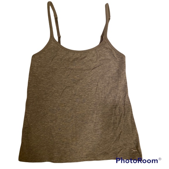 PINK Victoria's Secret Tops - NWT PINK VICTORIA’S SECRET LOUNGE CAMI GRAY LOUNGEWEAR LAYERING TOP TANK